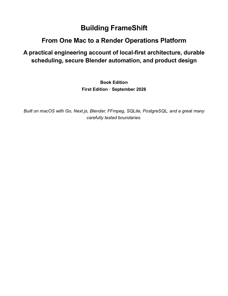 Cover of Building FrameShift